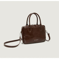 Leather High Grade Messenger Pillbox Bag Purse - Modestly Vogue 