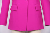 Red Wide Leg Tailored Elegant Pant Set Suit - Modestly Vogue 