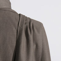 Elegant Cutout Scarf Blazer for Women – Slim Fit Style - Modestly Vogue 