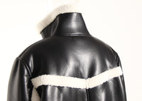 Women’s Color Contrast Patchwork Long Overcoat – Autumn Winter