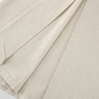 Spring Summer Cotton Linen Belted Office Dress for Women - Modestly Vogue 