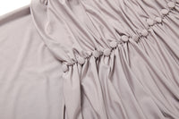 High Waist Ruched Elegant Long Sleeved Holiday Maxi Dress - Modestly Vogue 