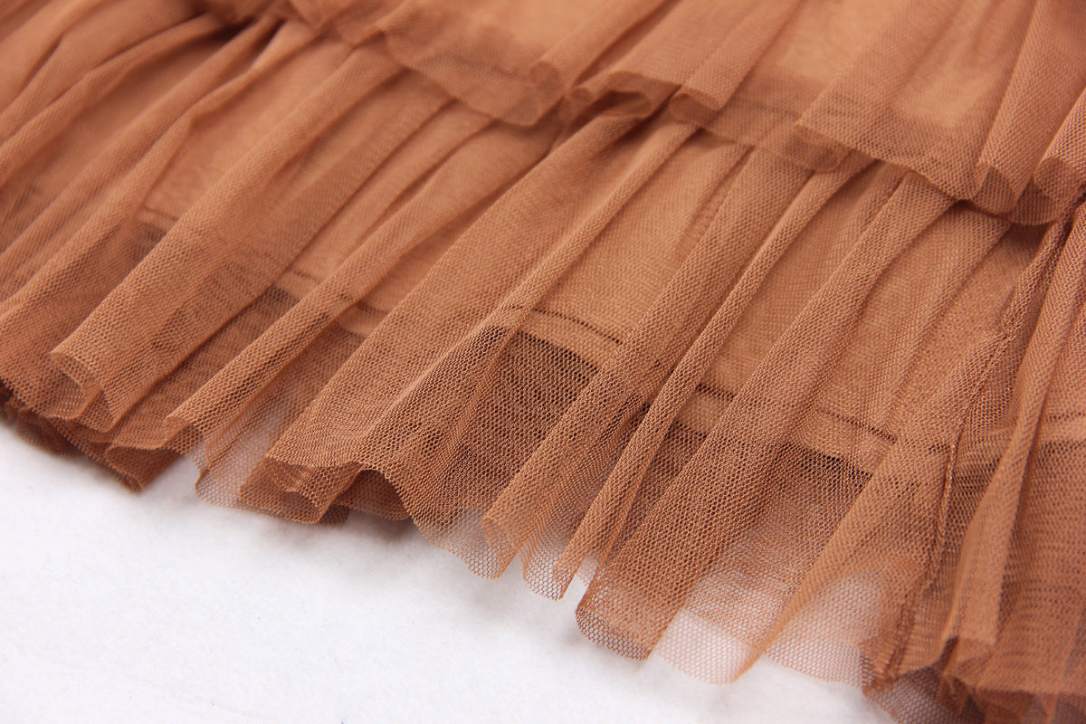 Goods Summer Simple Maxi Dress Elegant High Quality Internet Celebrity Tiered Dress A line Skirt - Modestly Vogue 