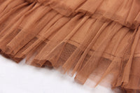 Goods Summer Simple Maxi Dress Elegant High Quality Internet Celebrity Tiered Dress A line Skirt - Modestly Vogue 
