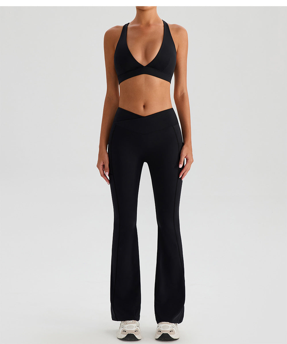 High Waist Wide Leg Yoga Pants – Bootleg & Hip Lift Fitness Pants for Women