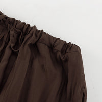 Women Clothing Autumn High Waist Loose Lace up Trousers All Matching Comfortable Casual Pants