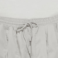 Taupe Ruffle Leg Ankle Banded Pants - Modestly Vogue 