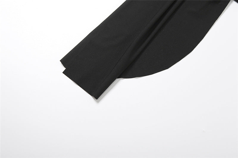 Fall Women’s Round Neck Long Sleeve Sheath Ribbon Dress