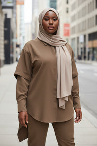 Spring Summer Famous Designer Shirt Trousers Two Piece Sets - Modestly Vogue 