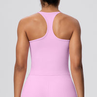 H-Shaped Beauty Back Spaghetti Strap Yoga Vest | Padded Workout Top - Modestly Vogue 