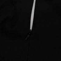 Black & White Color Contrast A-Line Dress – V Neck Flared Sleeves