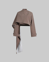 Neutral Personalized Blazer for Women - Summer Long Sleeve Shawl Top