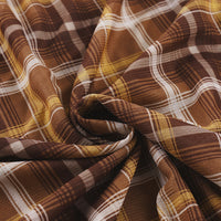Retro Patchwork Plaid A line Long Skirt