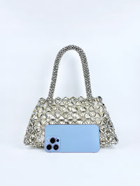 Handmade Pearl Woven Tote Bag – Hollowed Underarm Handbag