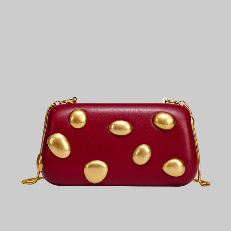 Niche Hand-Holding Dinner Bag – Chain Shoulder Messenger Box Bag