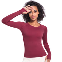 Women’s Long Sleeve Round Neck Fitness Yoga Running Top