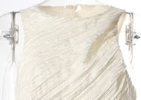 Pleated Floral Ruffled Dress – Asymmetric Retro Summer Style - Modestly Vogue 