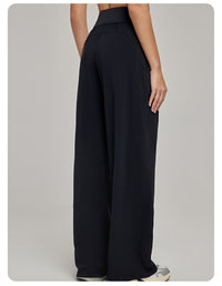 High Waist Wide Leg Yoga Pants for Women – Loose Workout Pants - Modestly Vogue 