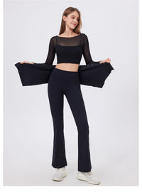 Yoga Pants with Skirt | One-Piece Modest Fitness Leggings - Modestly Vogue 