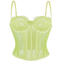 Women’s Lace Camisole with Built-In Bra and Pads