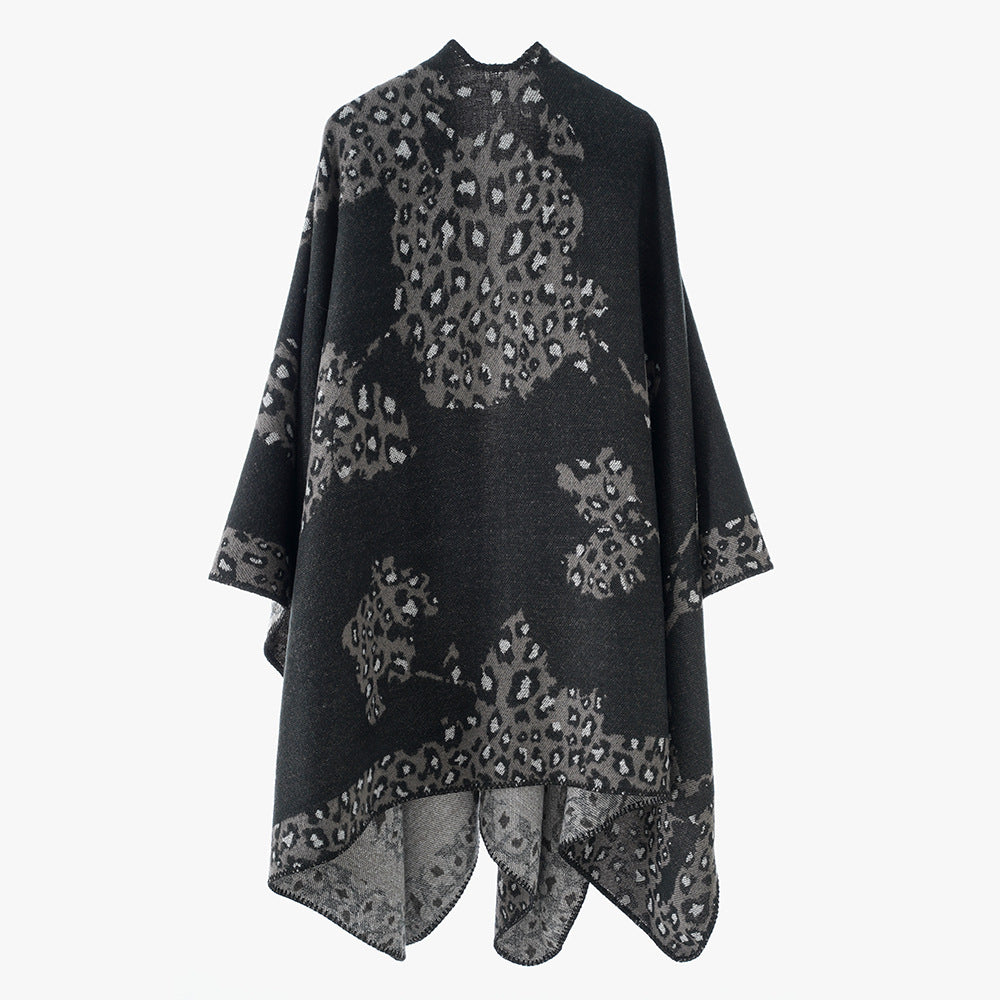 Ethnic Color Matching Shawl – Warm Large Cape Scarf for Photography