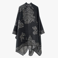 Ethnic Color Matching Shawl – Warm Large Cape Scarf for Photography