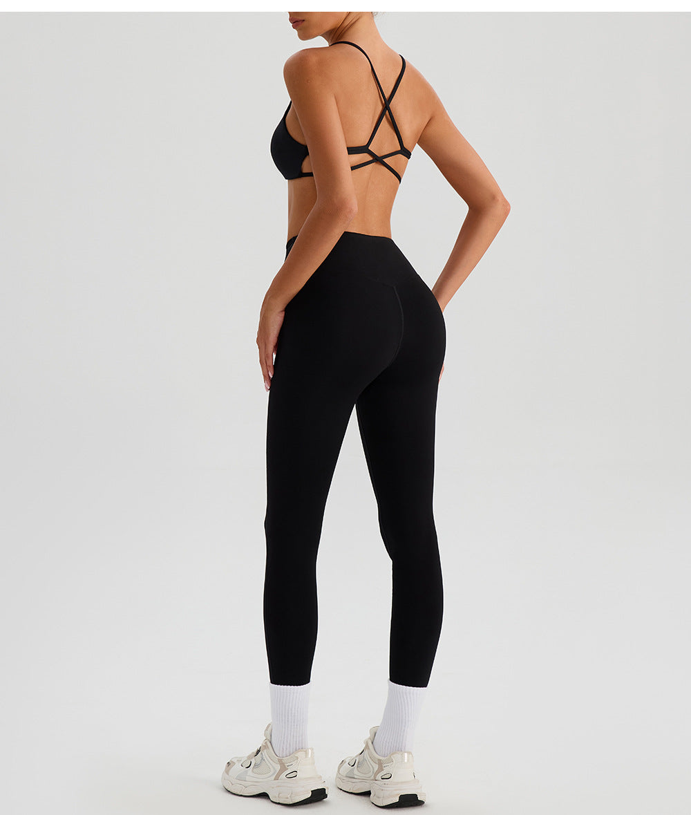 Nude Feel Yoga Pants for Women – High Waist Quick Drying Running Trousers