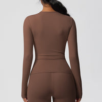 Nude Feel Brushed Slimming High-Strength Yoga & Running Long Sleeve