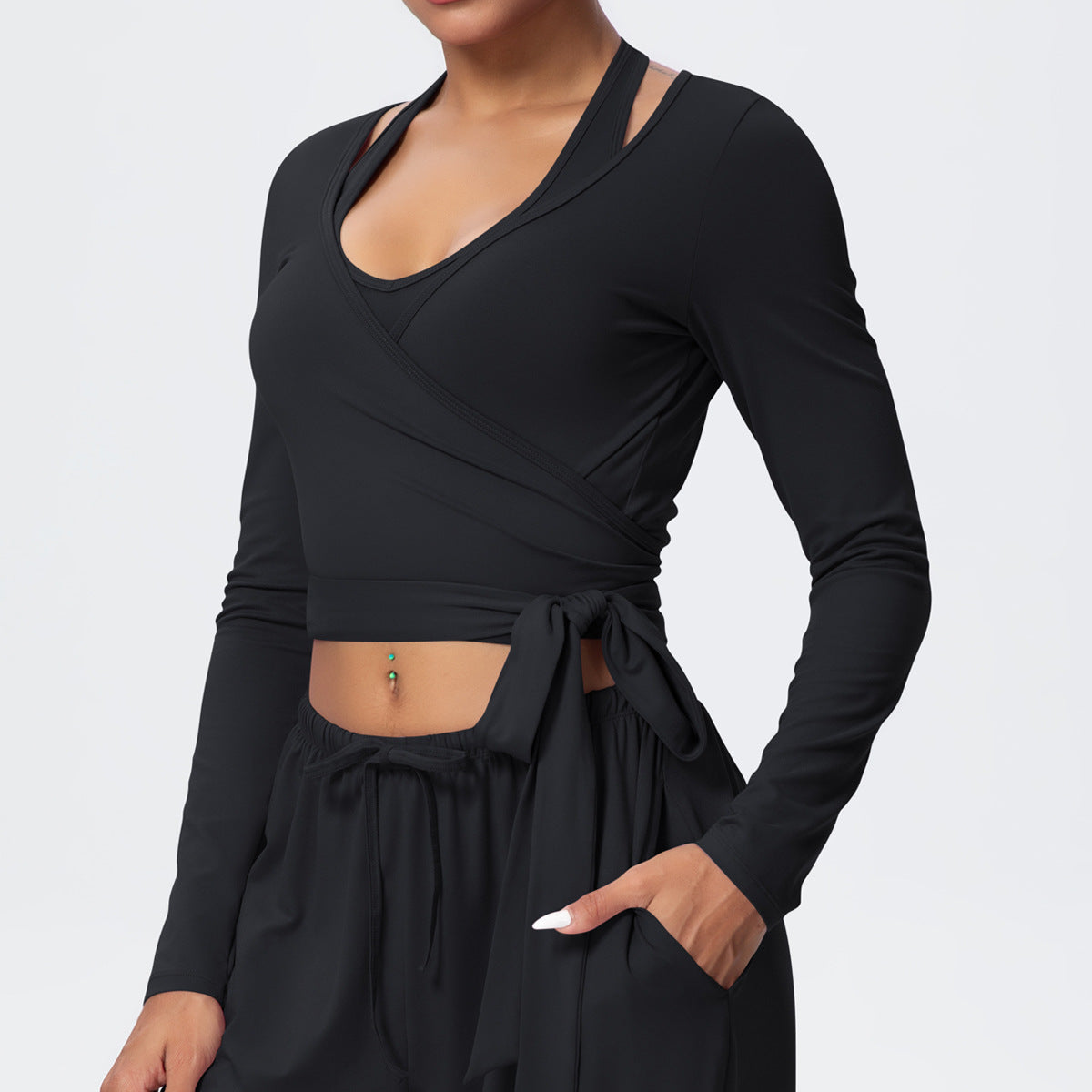 Brushed Yoga Long Sleeve Strap – Personalized Yoga & Fitness Wear