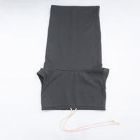 Women Clothing Autumn Winter Solid Color Casual Large Collar Sleeveless Contrast Color Drawstring Hooded Sweater Top