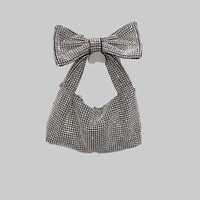 Elegant Bow Trend Shiny Rhinestone Bag Tote Shoulder Bag - Modestly Vogue 