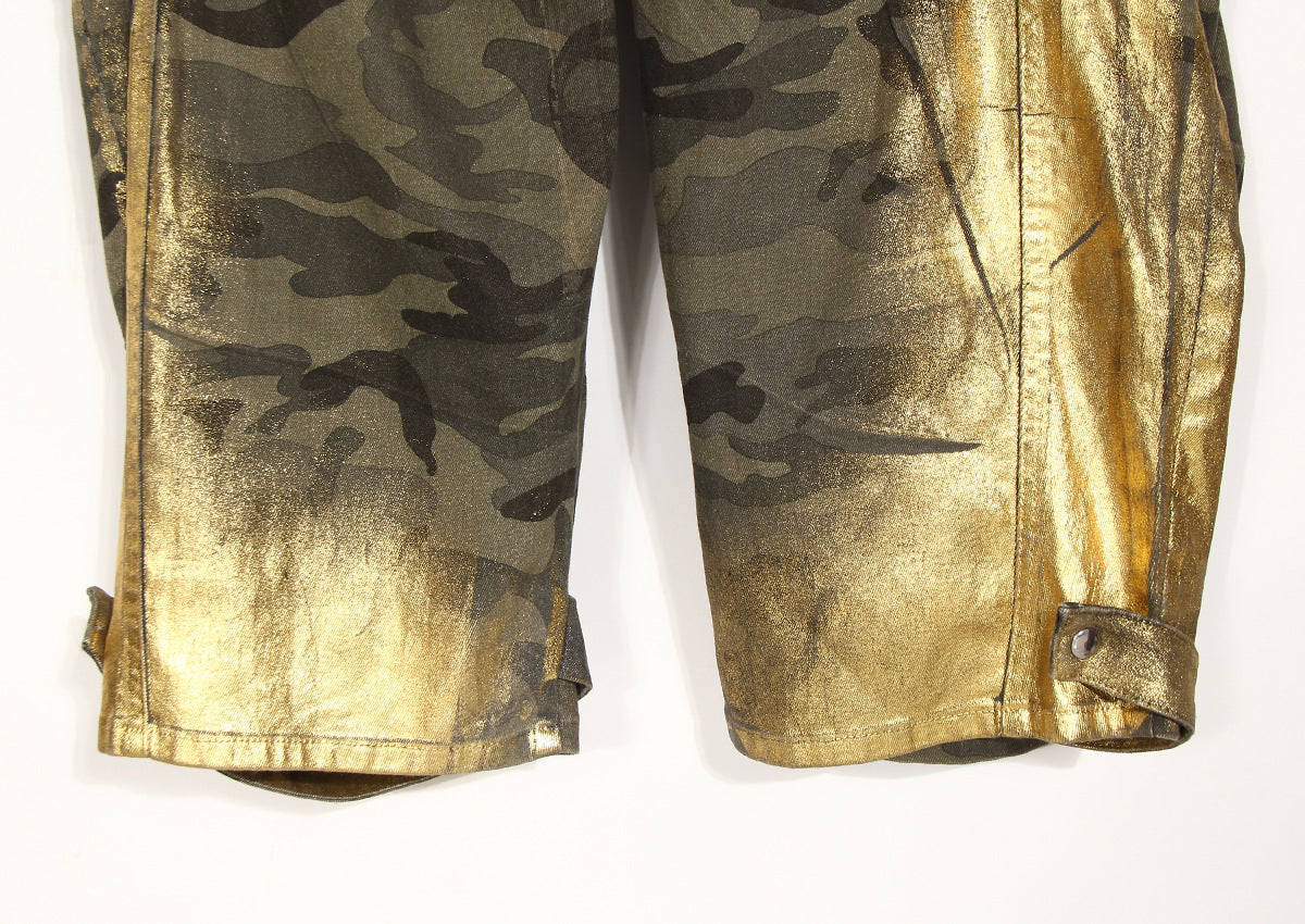 Women’s Retro Camouflage Cargo Pants – Loose Straight Fit