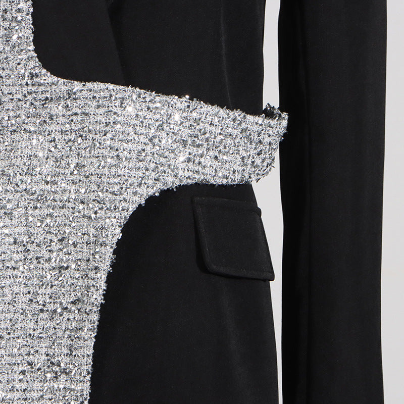 Tailored Draping Trendy Blazer Jacket - Modestly Vogue 