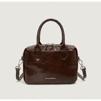 Leather High Grade Messenger Pillbox Bag Purse - Modestly Vogue 