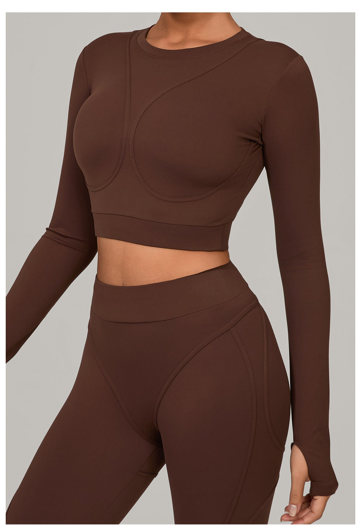 Long Sleeve Yoga Clothes High Strength Workout Clothes Pilates Running Sport Long Sleeve Top