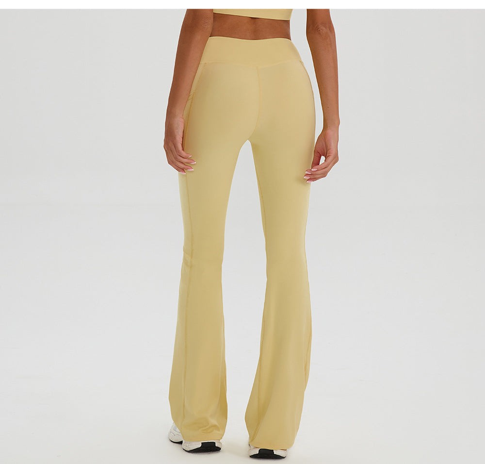 High Waist Wide Leg Yoga Pants – Bootleg & Hip Lift Fitness Pants for Women