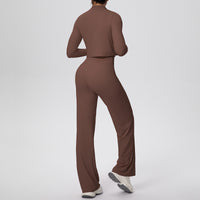 Women’s 3-Piece Sports Set | Zip Jacket, Halter Top & Pants