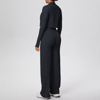 Women’s 3-Piece Sports Set | Zip Jacket, Halter Top & Pants