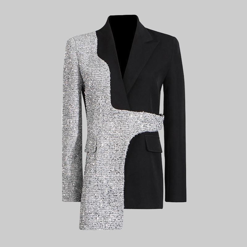 Tailored Draping Trendy Blazer Jacket - Modestly Vogue 