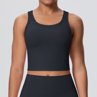Nude Feel Workout Sports Bra with Chest Pad | Skin-Soft Fitness Bra - Modestly Vogue 