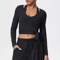 Brushed Yoga Long Sleeve Strap – Personalized Yoga & Fitness Wear