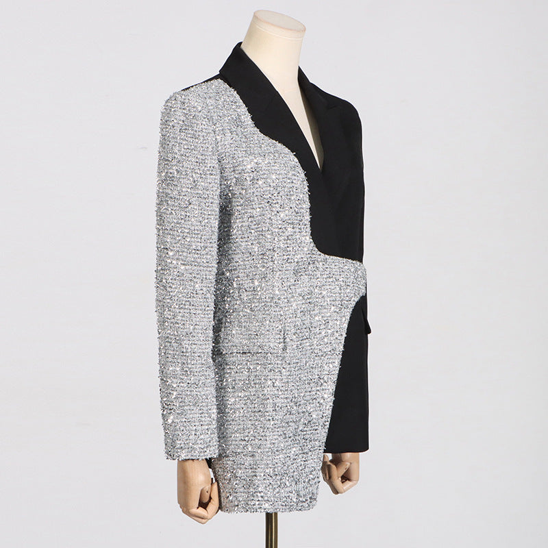 Tailored Draping Trendy Blazer Jacket - Modestly Vogue 