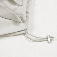 Taupe Ruffle Leg Ankle Banded Pants - Modestly Vogue 