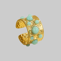 Multi Gem Cuff Ring - Modestly Vogue 