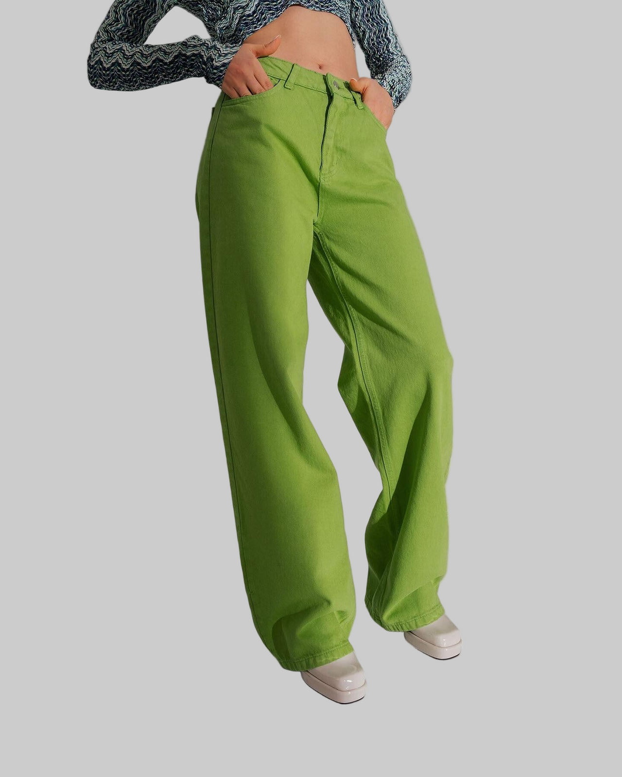 Earthtone Wide Leg Jeans Street Hipster Solid Color Loose Fitting Denim Trendy - Modestly Vogue 