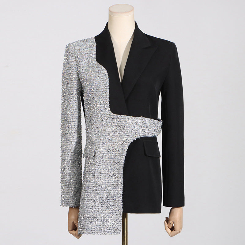 Tailored Draping Trendy Blazer Jacket - Modestly Vogue 