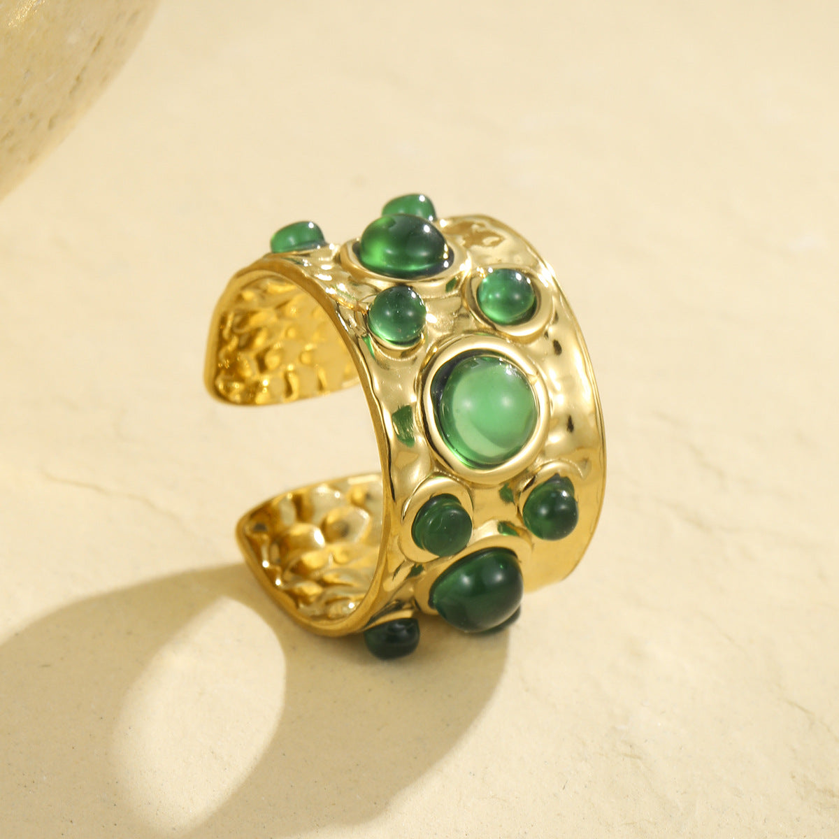 Multi Gem Cuff Ring - Modestly Vogue 