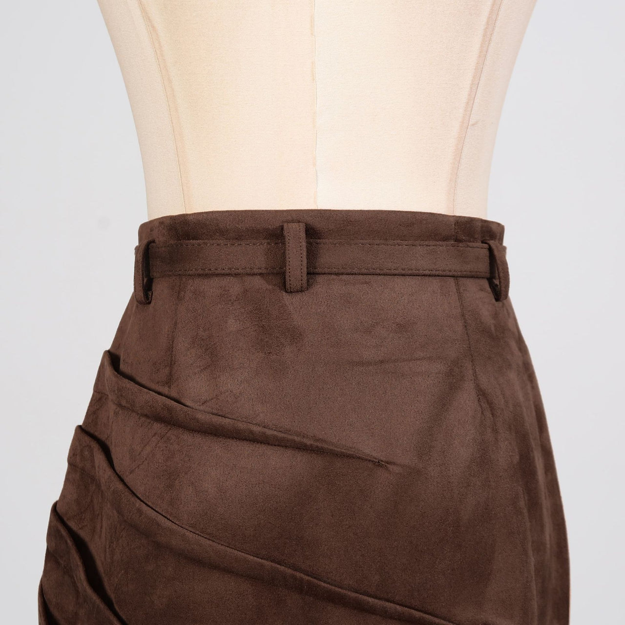 Personalized Street High Slit Long Skirt Autumn Pleating Lace up Fashionable Niche Skirt