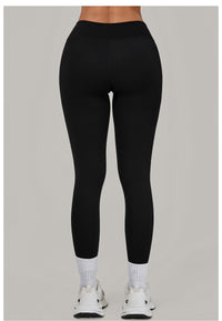 Color Contrast Patchwork Running Quick Drying Fitness Pants Breathable Outer Wear Tight Sports Pants High Waist Hip Lift Yoga Pants Women