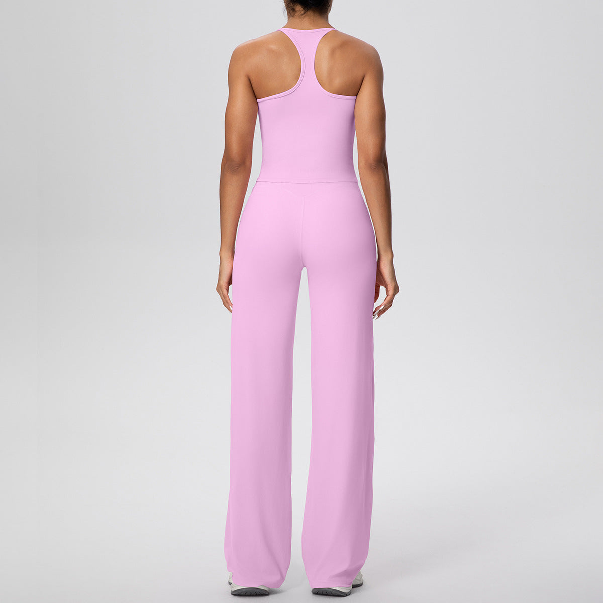 Micro Brushed Solid Color H Shaped Yoga Wear Set